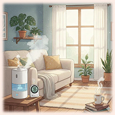 加湿された室内イメージ